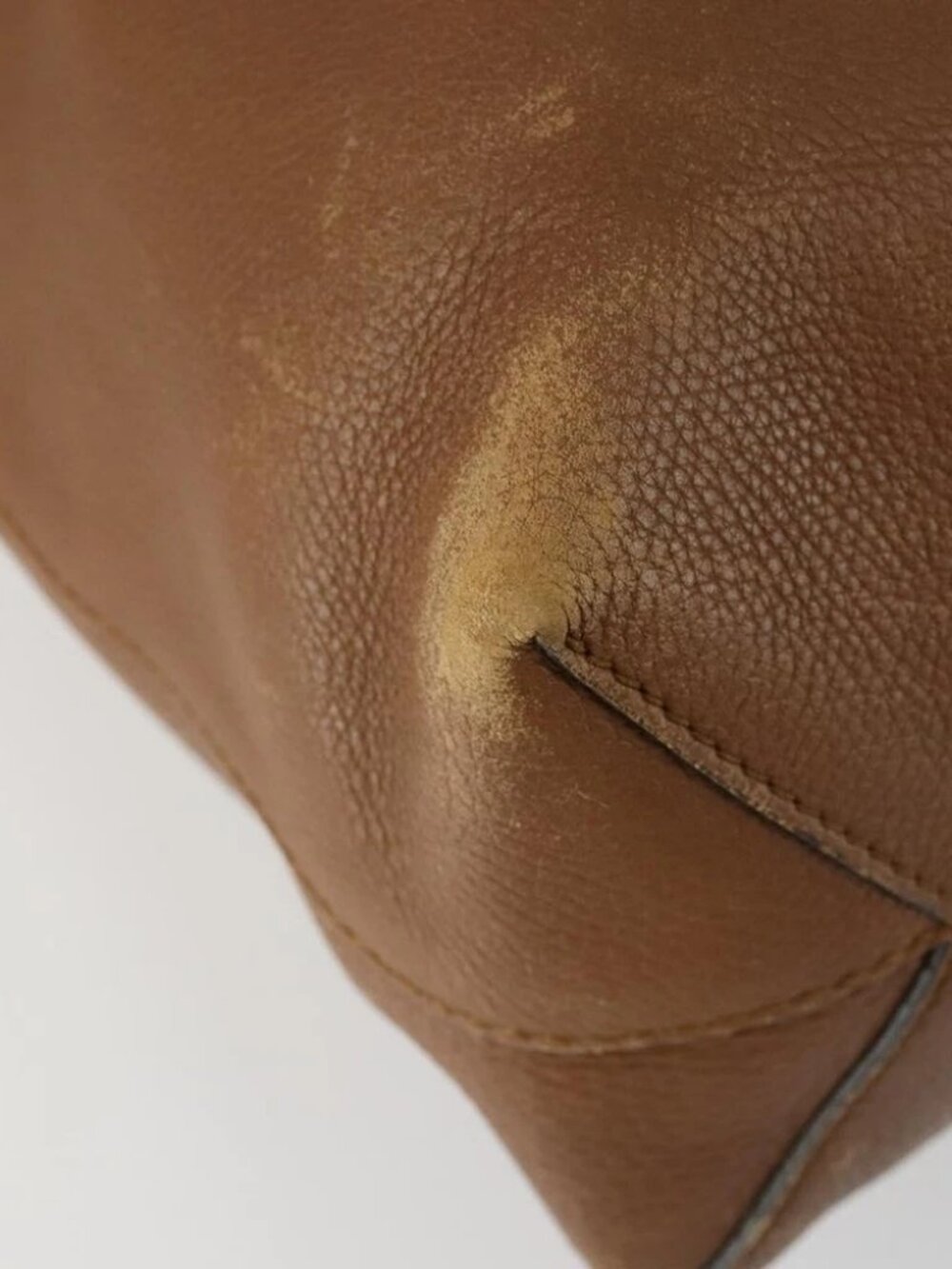 GUCCI Tote Bag Leather Brown Silver Auth - Picture 9 of 16